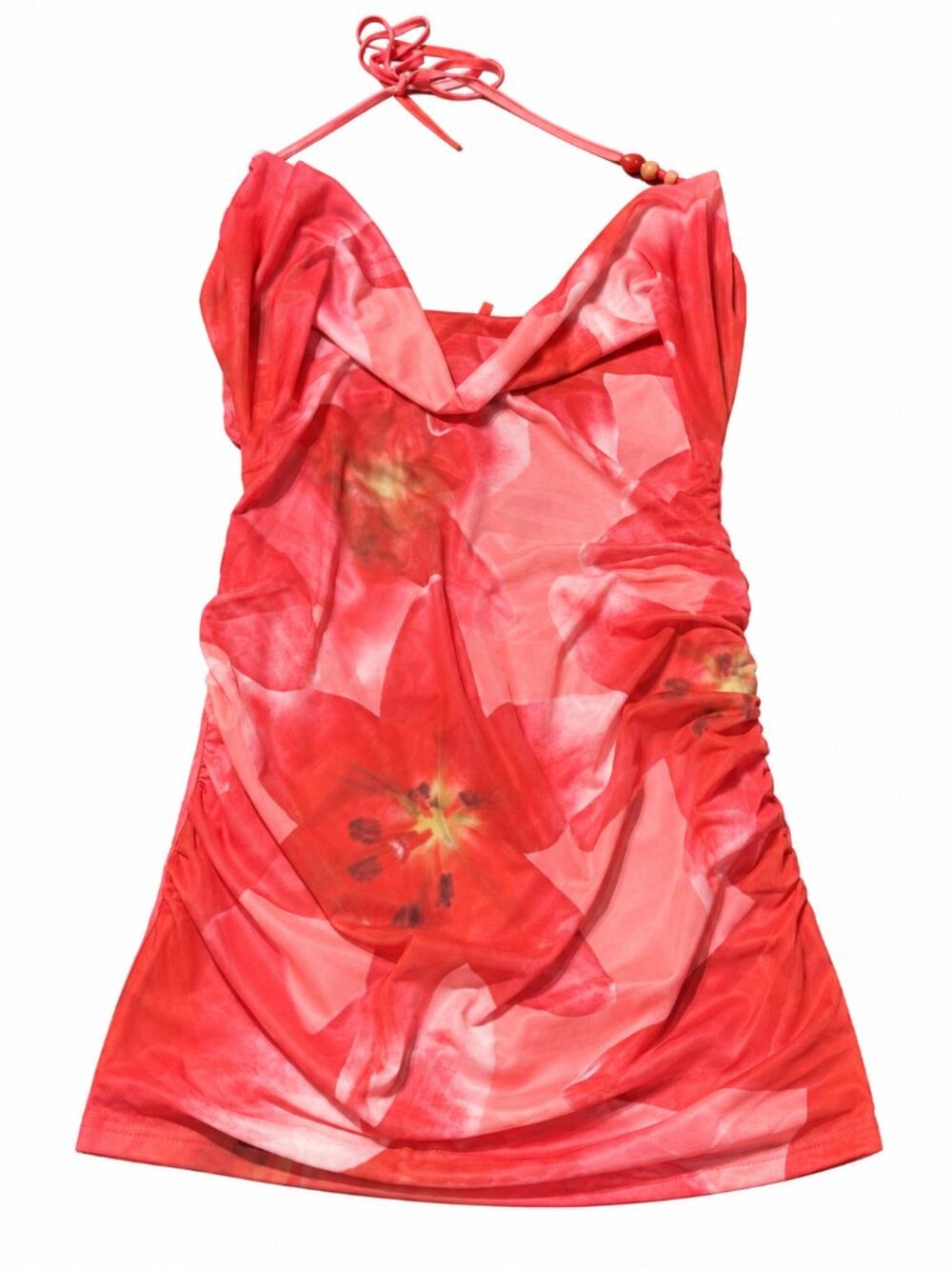 Peppermayo Juicy Fruit Halter Mini Dress XL Pink